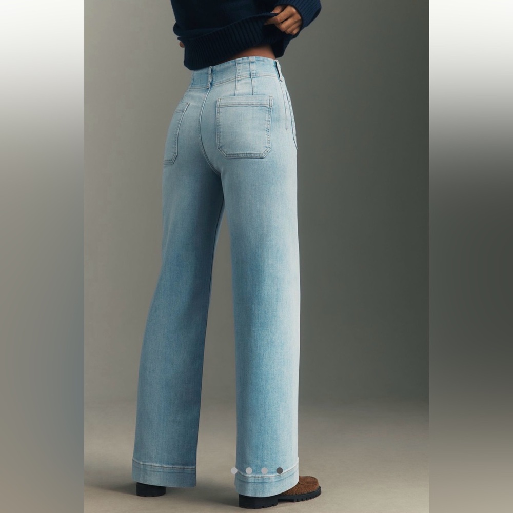 Maeve Light Wash Flare Jeans